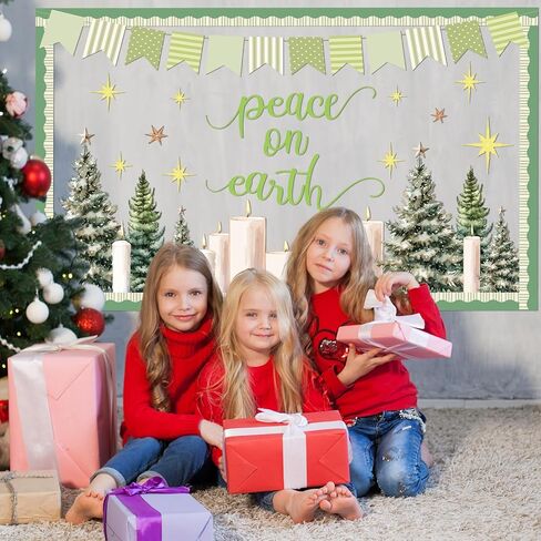 Christmas Theme Party Bulletin Board Sets Decorations Peace on Earth Bulletin Board Decorations Set Xmas Theme Party Paper Cutouts for Kids Students Classroom School Office Home Holiday Wall Decors in Saudi Arabia