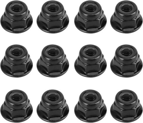 RC Nuts, 12PCS Non Slip Tire 4mm Lock Nut Compatible with TRX4 TRX6 SCX10 1/10 RC Model Car(Black) in Saudi Arabia