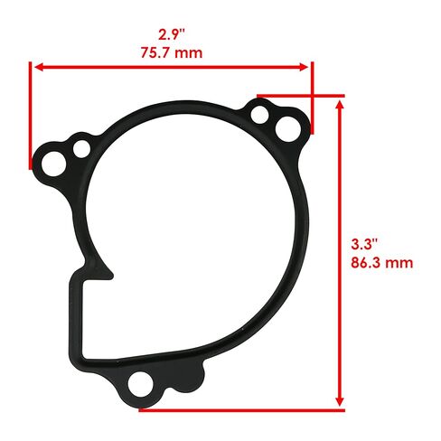 Caltric Water Pump Gasket Compatible with Yamaha Rhino 700 YXR700 FI 2008-2013 Housing Cover Gasket in Saudi Arabia