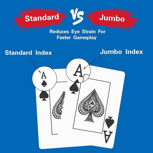 أوراق اللعب SirShop، حزمة من ورق اللعب، مجموعة بطاقات البوكر، أوراق لعب مطبوعة كبيرة الحجم للبالغين، ألعاب الورق للحفلات الليلية العائلية in Kuwait
