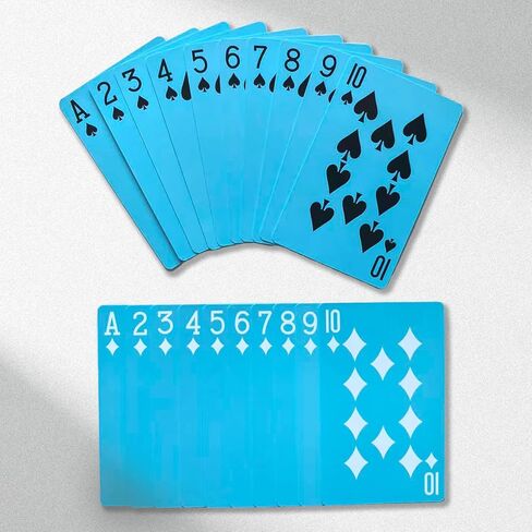 2 Decks Blue Playing Cards, Blue Deck of Cards, Easy to Shuffle, Paper Poker, Party Supplies, Gift Idea in Saudi Arabia