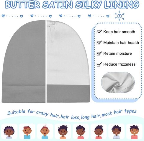 6 قطع من قبعات الأطفال حديثي الولادة المبطنة بالساتان، قبعة صغيرة مبطنة بالحرير والساتان للأطفال حديثي الولادة، قبعة مستشفى للأطفال الرضع والبنات والأولاد، قبعات من عمر 0 ​​إلى 6 أشهر in Kuwait