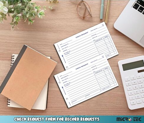 Check Request Form – for Record Requests and Approvals in Car Dealerships – 1-Part 20# White Paper Form - Ideal for Organized Filing Systems - 8-1/2" x 5-1/2" - 4 Pad (Packaged 100 Per Pad) in Saudi Arabia