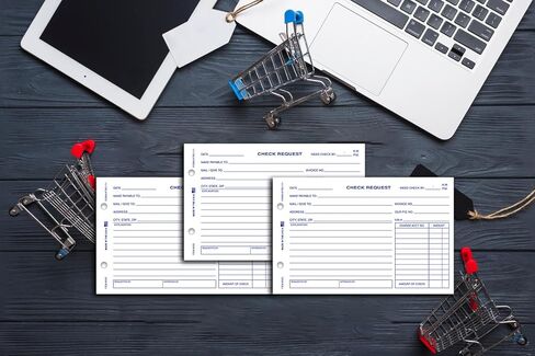 Check Request Form – for Record Requests and Approvals in Car Dealerships – 1-Part 20# White Paper Form - Ideal for Organized Filing Systems - 8-1/2" x 5-1/2" - 4 Pad (Packaged 100 Per Pad) in Saudi Arabia