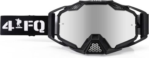 Motocross & Mountain Bike Goggles - MX MTB Racing Protective Eyewear, ATV Dirt Bike Gear for Men & Women, UV400 Protection Dustproof Anti-Scratch Impact Resistant Lens - Anti-Slip Strap in Saudi Arabia