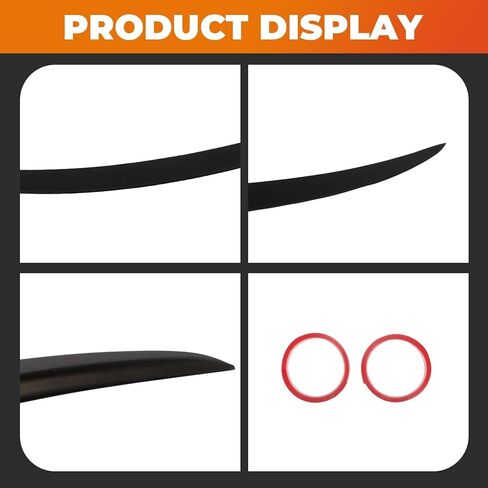Spoiler Compatible with Model 3 2017-2023 Upgrade ABS Material Rear Spoiler Wing Rear Trunk Lip (Matte Black) in Saudi Arabia