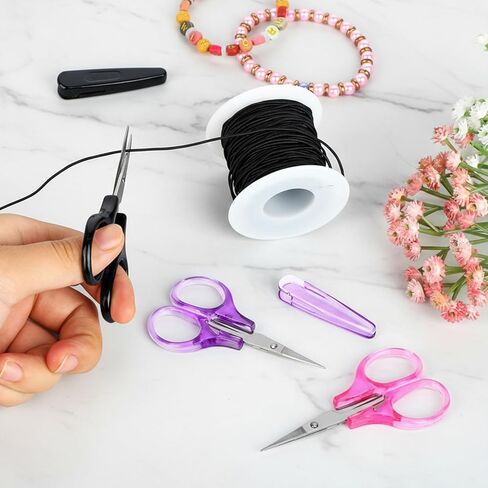 3Pcs Mini Detail CSmall Scissors All Purpose Craft Stainless Steel Scissors with Protective Cover Precision Straight Fine Tips Design for Scrapbooking Paper Cutting in Saudi Arabia