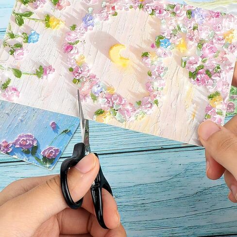 3Pcs Mini Detail CSmall Scissors All Purpose Craft Stainless Steel Scissors with Protective Cover Precision Straight Fine Tips Design for Scrapbooking Paper Cutting in Saudi Arabia