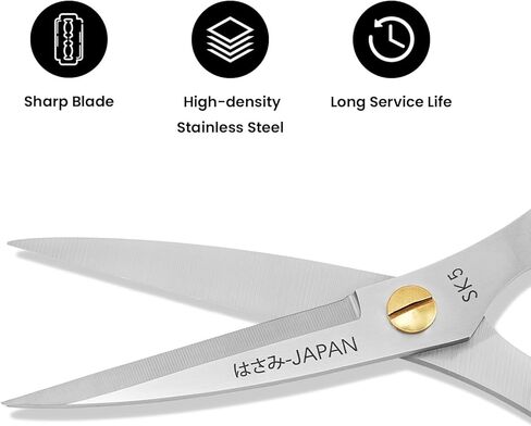 Premium Handle Utility All-Purpose Scissors - Multi-Purpose Stainless Steel Sharp Blades for Kitchen, Ribbon Cutting, and Household（silver） in Saudi Arabia