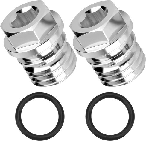 عبوتان 92066-0774 و603557 قابس تصريف زيت المحرك مع حلقة دائرية متوافقة مع عربات الجولف EZ GO 2008-Up TXT RXV، لمحركات Kawasaki FH430V FR600V FH721D - استبدل 670D2016 92066-7003 in Kuwait