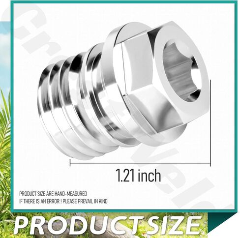 عبوتان 92066-0774 و603557 قابس تصريف زيت المحرك مع حلقة دائرية متوافقة مع عربات الجولف EZ GO 2008-Up TXT RXV، لمحركات Kawasaki FH430V FR600V FH721D - استبدل 670D2016 92066-7003 in Kuwait