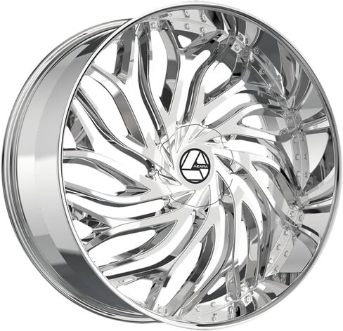 عجلة Azara Aza-537 مقاس 18x8 5x100 و5x114.3 نانو كروم 35 ملم - يتضمن تي شيرت مجاني! in Kuwait
