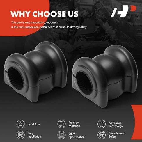 A-Premium 2 x Front To Frame Sway Bar Bushing Kit, Compatible with Dodge Grand Caravan 2012-2020 & Chrysler Town & Country 2012-2016 & Ram C/V 2012-2015 in Saudi Arabia