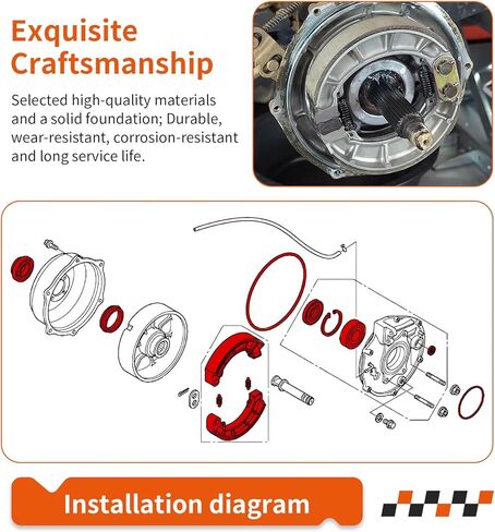 مجموعة أحذية تحمل أختام أسطوانة الفرامل الخلفية لهوندا رانشر 420 TRX420 2007-2013 06450-HN5-671 in Saudi Arabia