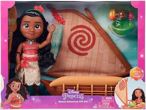 Disney Princess Moana Articulated Toddler Doll with Voyager Canoe in Saudi Arabia