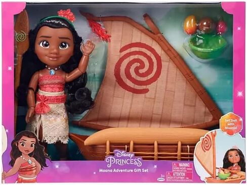 Disney Princess Moana Articulated Toddler Doll with Voyager Canoe in Saudi Arabia