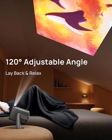 جهاز عرض XGIMI MoGo 2 Pro 1080P محمول مع حامل متعدد الزوايا، واي فاي وبلوتوث، Android TV 11.0، 400 ISO Lumens، ISA 2.0، يدعم 4K، التركيز التلقائي، تجنب الأشياء، وتكيف الشاشة in Kuwait