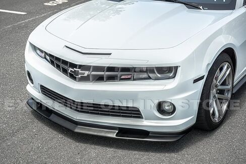 Replacement for 2010-2013 Chevrolet Camaro SS Models | TL1 Style ABS Plastic Primer Black Front Bumper Lower Spoiler Lip Splitter in Saudi Arabia