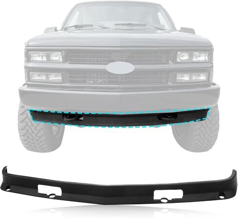 New Front Lower Valance Air Deflector Plastic Primed With Tow Hook Holes Replacement For Chevy/GMC C/K Full Size P/U 1988-2000 Replace OE 15569430 | GM1090105 in Saudi Arabia