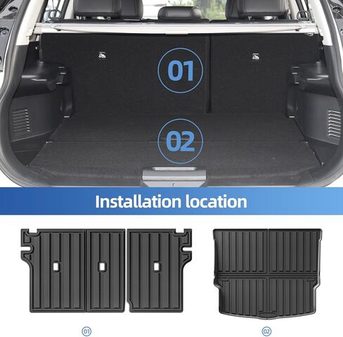 SMABEE Backrest Mats for 2021-2024 Nissan Rogue S/SV/SL/Platinum (Not fit Sport) Accessories All Weather Back Seat Cover TPE Protective Pad Anti-Slip Waterproof Interior in Saudi Arabia