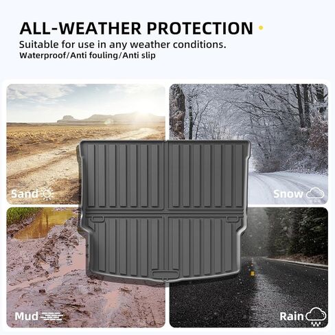 SMABEE Backrest Mats for 2021-2024 Nissan Rogue S/SV/SL/Platinum (Not fit Sport) Accessories All Weather Back Seat Cover TPE Protective Pad Anti-Slip Waterproof Interior in Saudi Arabia