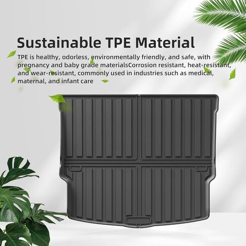 SMABEE Backrest Mats for 2021-2024 Nissan Rogue S/SV/SL/Platinum (Not fit Sport) Accessories All Weather Back Seat Cover TPE Protective Pad Anti-Slip Waterproof Interior in Saudi Arabia