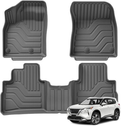 SMABEE Backrest Mats for 2021-2024 Nissan Rogue S/SV/SL/Platinum (Not fit Sport) Accessories All Weather Back Seat Cover TPE Protective Pad Anti-Slip Waterproof Interior in Saudi Arabia