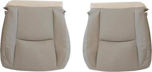 NLQR أغطية مقاعد بديلة للسائق والراكب الأمامي بلون عاجي تان متوافق مع Lexus RX330 2004-2006، RX400h 2006-2008، RX350 2007-2009 جلد من الألياف الدقيقة in Saudi Arabia