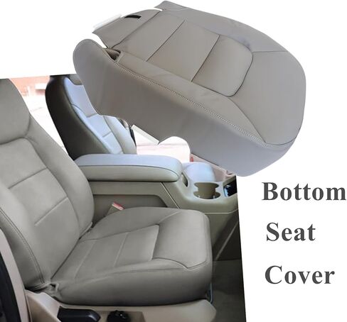 GXARTS Front Passenger Side Bottom Replacement Leather Seat Cover Gray Right Compatible with Ford Expedition XLT XLT Sport XLS Limited 2003 2004 2005 2006 in Saudi Arabia