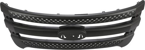 شبكة أمامية HECASA متوافقة مع 2011-2015 Ford Explorer Grill Trim Grill إدراج أسود in Kuwait