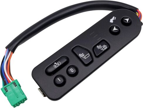 HiSport Driver Side Seat Heater Switch Control with Pedal - Compatible with Cadillac Escalade ESV EXT Chevy Avalanche 1500 2500 Suburban 1500 2500 Tahoe GMC Yukon XL 1500 2500 Replace 15116862 in Saudi Arabia