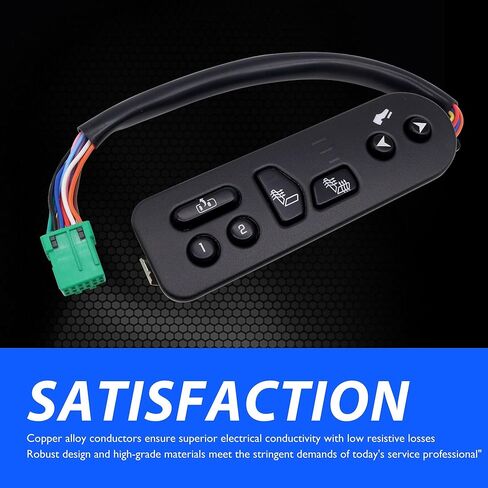 HiSport Driver Side Seat Heater Switch Control with Pedal - Compatible with Cadillac Escalade ESV EXT Chevy Avalanche 1500 2500 Suburban 1500 2500 Tahoe GMC Yukon XL 1500 2500 Replace 15116862 in Saudi Arabia