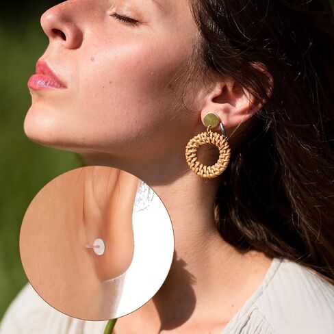 180 قطعة من قرص الثقب الشفاف لثقب الثقب، سدادة خلفية من السيليكون للأقراط، وسادات قرصية شفافة مثبتة للقرط، والمجوهرات (6/7/9 مم) in Kuwait