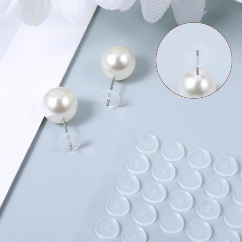 180 قطعة من قرص الثقب الشفاف لثقب الثقب، سدادة خلفية من السيليكون للأقراط، وسادات قرصية شفافة مثبتة للقرط، والمجوهرات (6/7/9 مم) in Kuwait