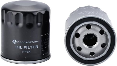 (6PCS) PF64 Engine Oil Filter with 918 (74mm) Oil Filter Wrench Compatible with Buick Cadillac Chevy GMC Freightliner Hummer Jeep Chrysler Alfa Romeo Replace 57060 PF48E HP-1017 PF48F in Saudi Arabia