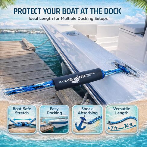 2 قطعة مشبك حلقة تسلق 5/16 بوصة (8 مم) يعمل بشكل رائع مع خطوط بنجي لرسو القوارب، مشبك أمان من الفولاذ المقاوم للصدأ 316 من الدرجة البحرية، خطاف زنبركي، قفل بإبزيم حبل in Kuwait