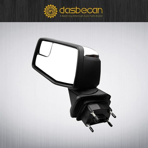 مرآة جانبية للركاب من Dasbecan متوافقة مع 19-24 Chevy Silverado 1500، 19-24 GMC Sierra Right Mirror مع تسخين الطاقة/مستشعر درجة الحرارة/استبدال الكروم القابل للطي يدويًا #GM1321583 84823219 (7 دبابيس) in Saudi Arabia