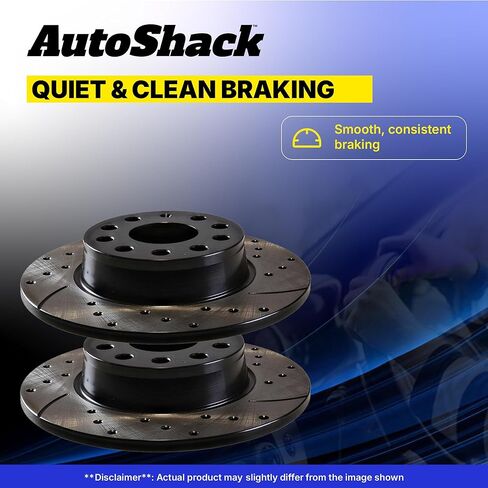 AutoShack 10.94" (278 mm) Rear Solid Brake Rotors Replacement for 2014-2021 Jeep Cherokee 2015-2017 Chrysler 200 2-PC Set in Saudi Arabia