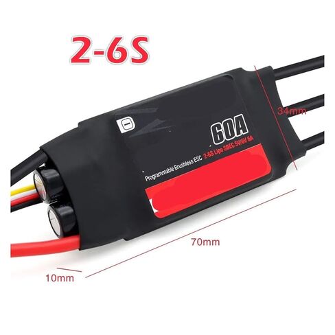 20A 30A 40A 50A 60A 80A 100A وحدة تحكم في السرعة بدون فرش مع BEC2-6S(Flier 60a V2) in Kuwait