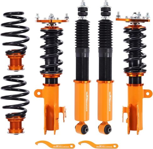 maXpeedingrods Coilovers for Scion TC 2011-2016, Height Adjustable Coilovers Suspension Kit Strut, Preset Damping Shock Absorber Struts, Lowering Kits Gold in Saudi Arabia