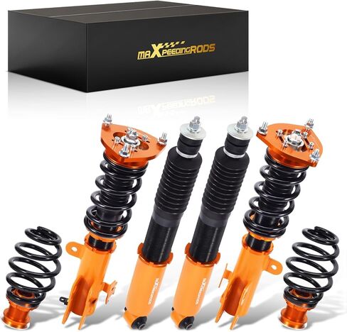 maXpeedingrods Coilovers for Scion TC 2011-2016, Height Adjustable Coilovers Suspension Kit Strut, Preset Damping Shock Absorber Struts, Lowering Kits Gold in Saudi Arabia