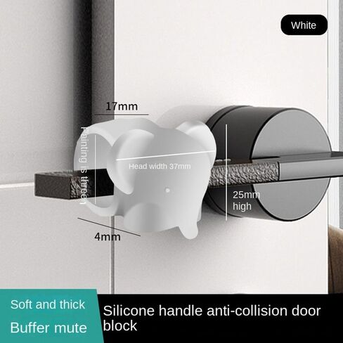 Protection Mat Anti-Damage Anti Collision Door Handle Silicone Door Stopper(Grey) in Saudi Arabia