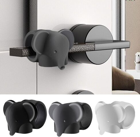 Protection Mat Anti-Damage Anti Collision Door Handle Silicone Door Stopper(Grey) in Saudi Arabia