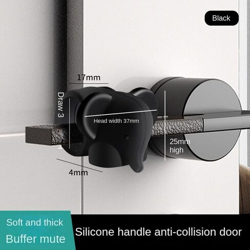 Protection Mat Anti-Damage Anti Collision Door Handle Silicone Door Stopper(Grey) in Saudi Arabia