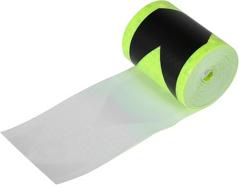 Generic Reflective Safety Warning Tape Adhesive Reflective Signs Waterproof High Visibility Sticker for Trailer Cars Auto Trucks Trailer Outdoor Black Green Arrow Pattern in Saudi Arabia