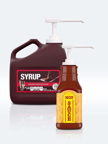 Sauce Pump Dispenser. Fontana Sauce. Coffee Beverage Syrup (63 oz Bottle) Dispensing Pump Set of 2. Fits Torani and Davinci Sauce Bottle in Kuwait