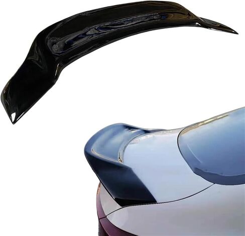 جناح سبويلر للشفاه الخلفي للسيارة متوافق مع Kia Forte K3 2019 2020 2021 Highkick منقار البط أسود لامع in Kuwait