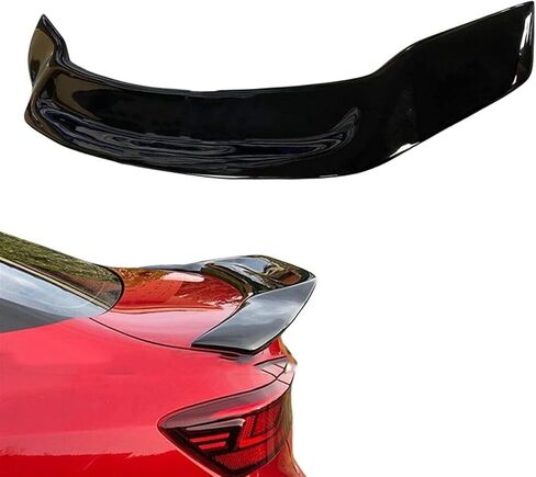 جناح سبويلر للشفاه الخلفي للسيارة متوافق مع Kia Forte K3 2019 2020 2021 Highkick منقار البط أسود لامع in Kuwait