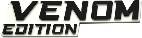 قطعة واحدة من شارات شعار إصدار Venom Badass ملصق ثلاثي الأبعاد متوافق مع سيارة عالمية شاحنة SUV الجانب الخلفي الأمامي غطاء صندوق السيارة (أحمر) in Kuwait