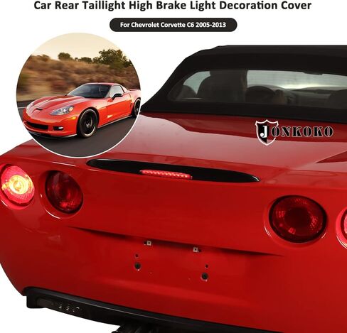 Car Rear Tail Foglights Lamp Frame Cover for Chevrolet Corvette C6 2005-2013 Rear Bumper Reflectors Lights,HighBrake Light Stickers,Auto Exterior Taillight Cover (Brake Light Cover) in Saudi Arabia